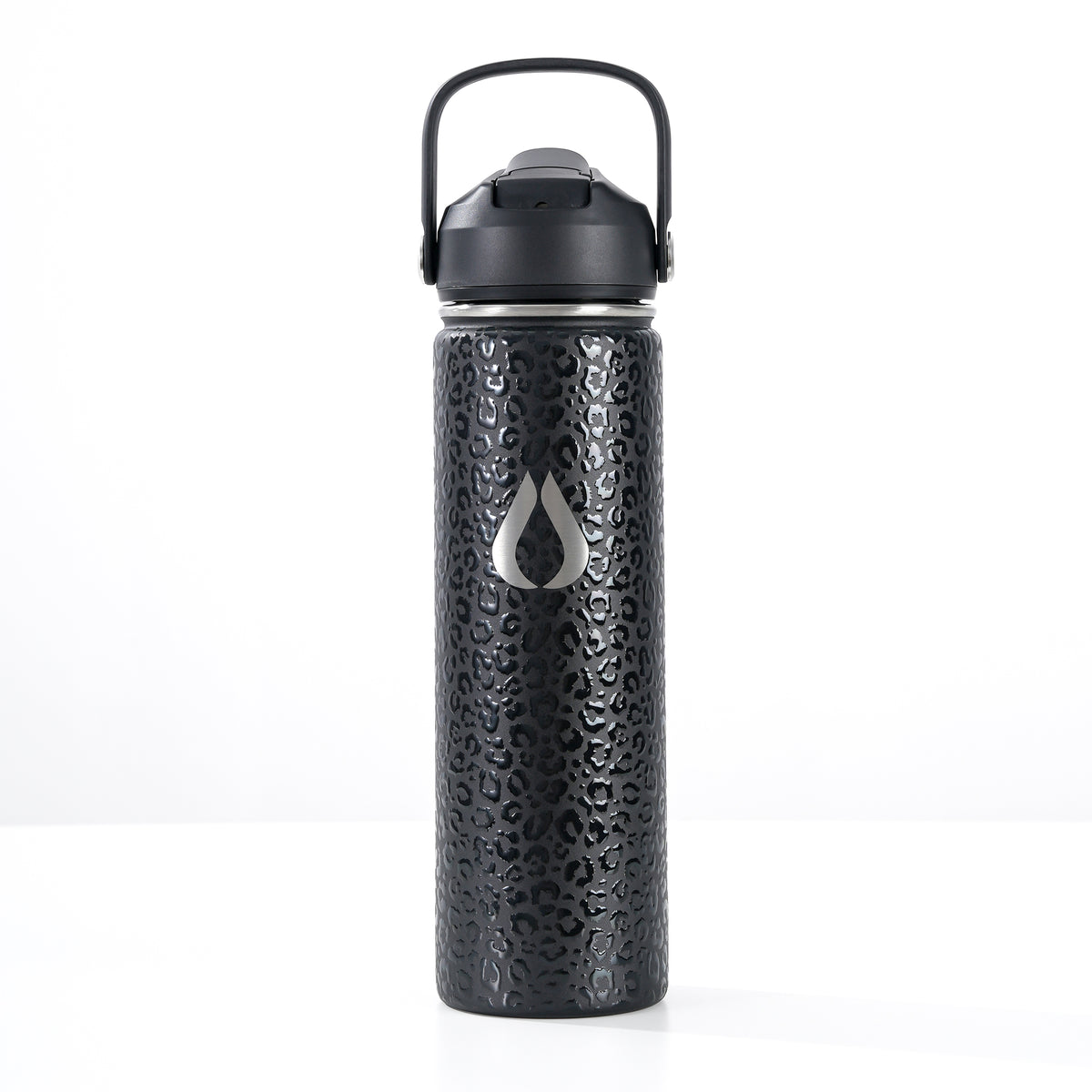 Water Bottle - 650ML - Cream Leopard