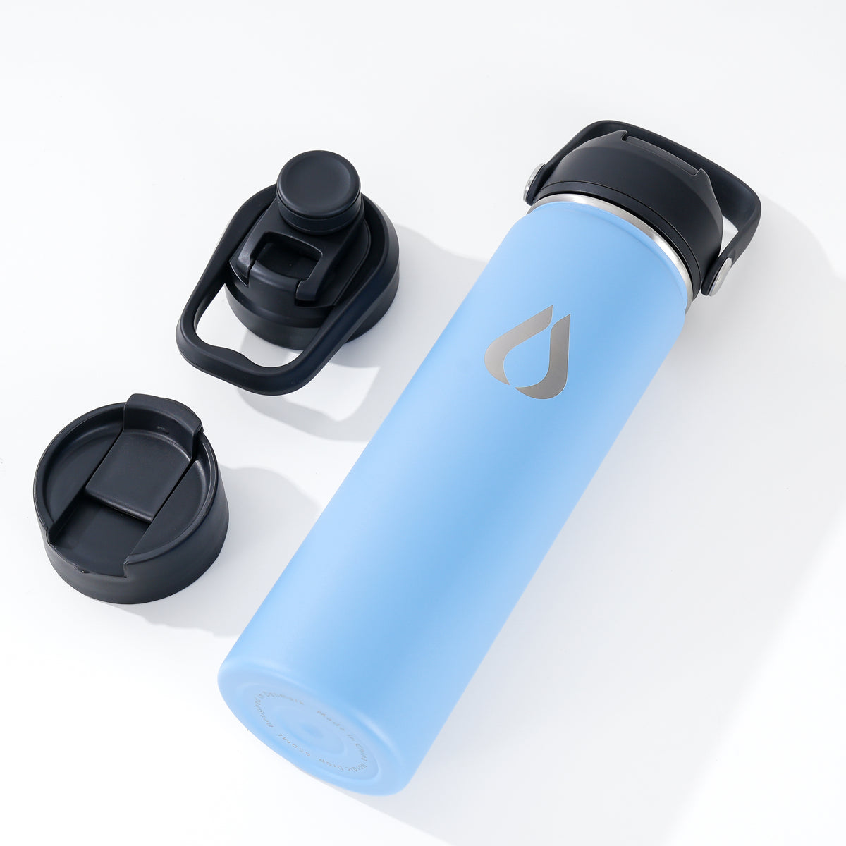 Water Bottle - 650ML - Cream Leopard