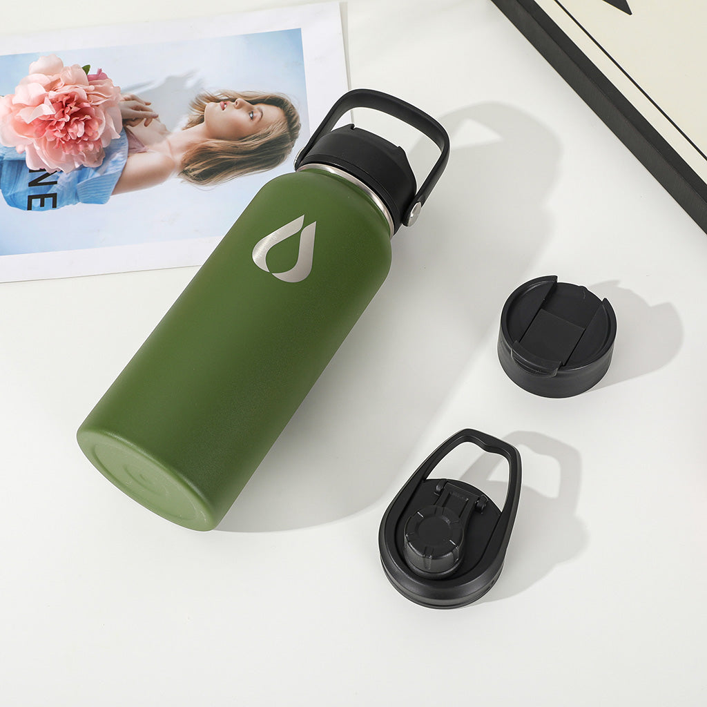 Water Bottle - 960ML - Dark Olive