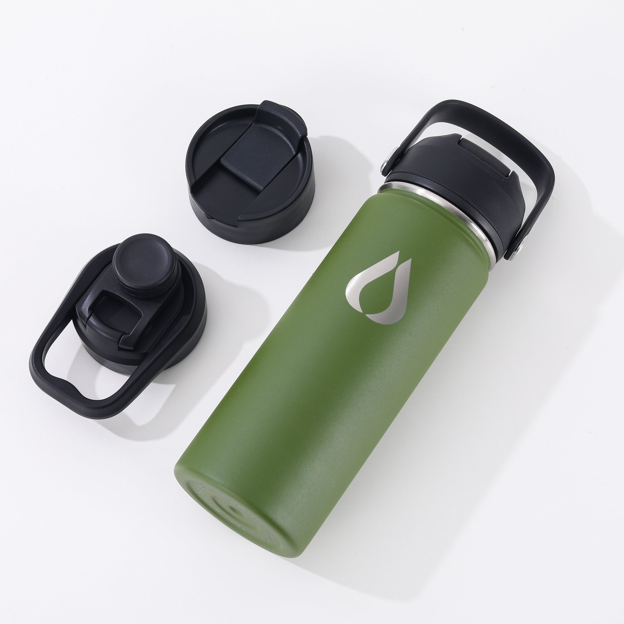 Water Bottle - 500ML - Dark Olive