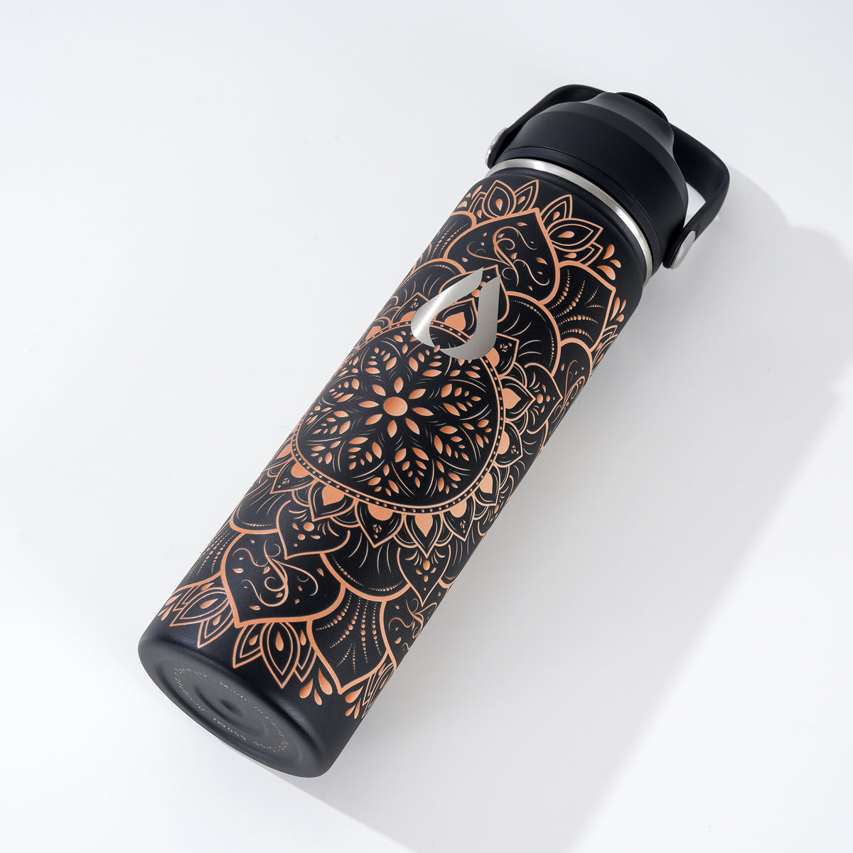 Water Bottle - 650ML - Cream Leopard