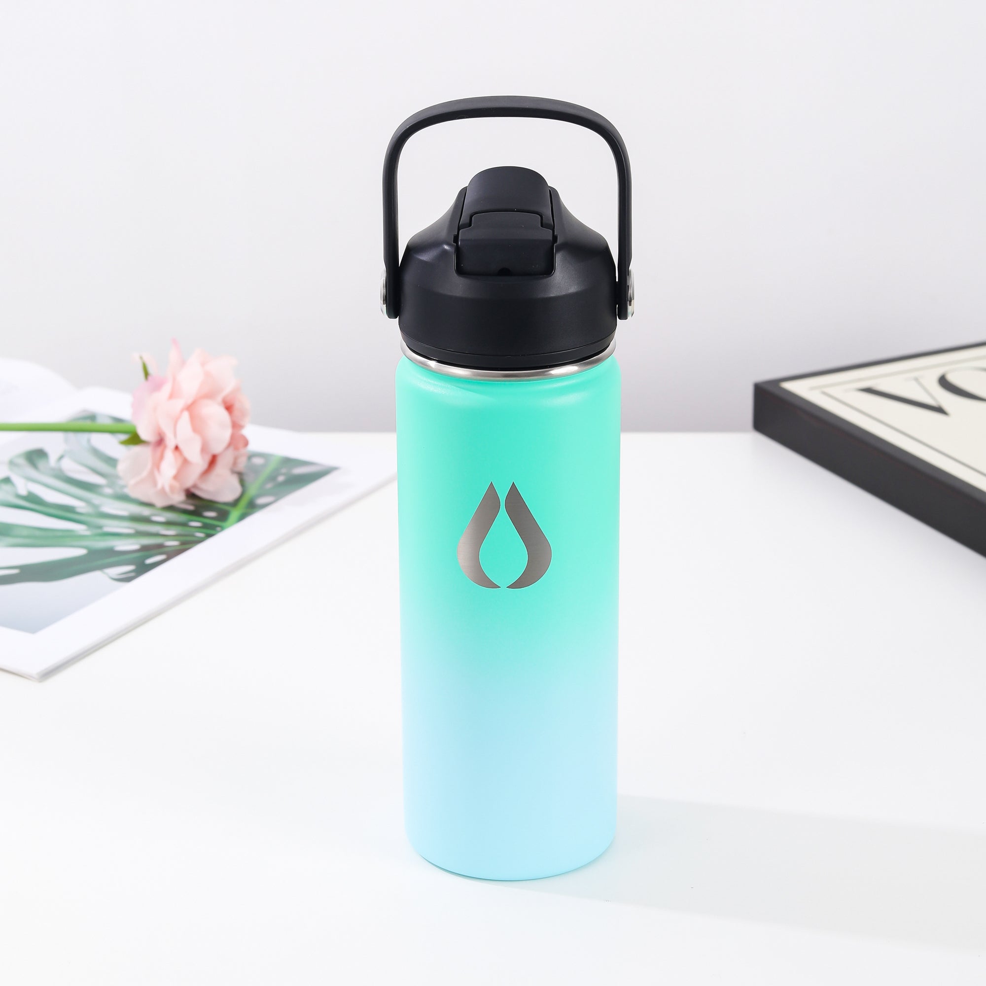 Water Bottle - 500ML - Green Sky
