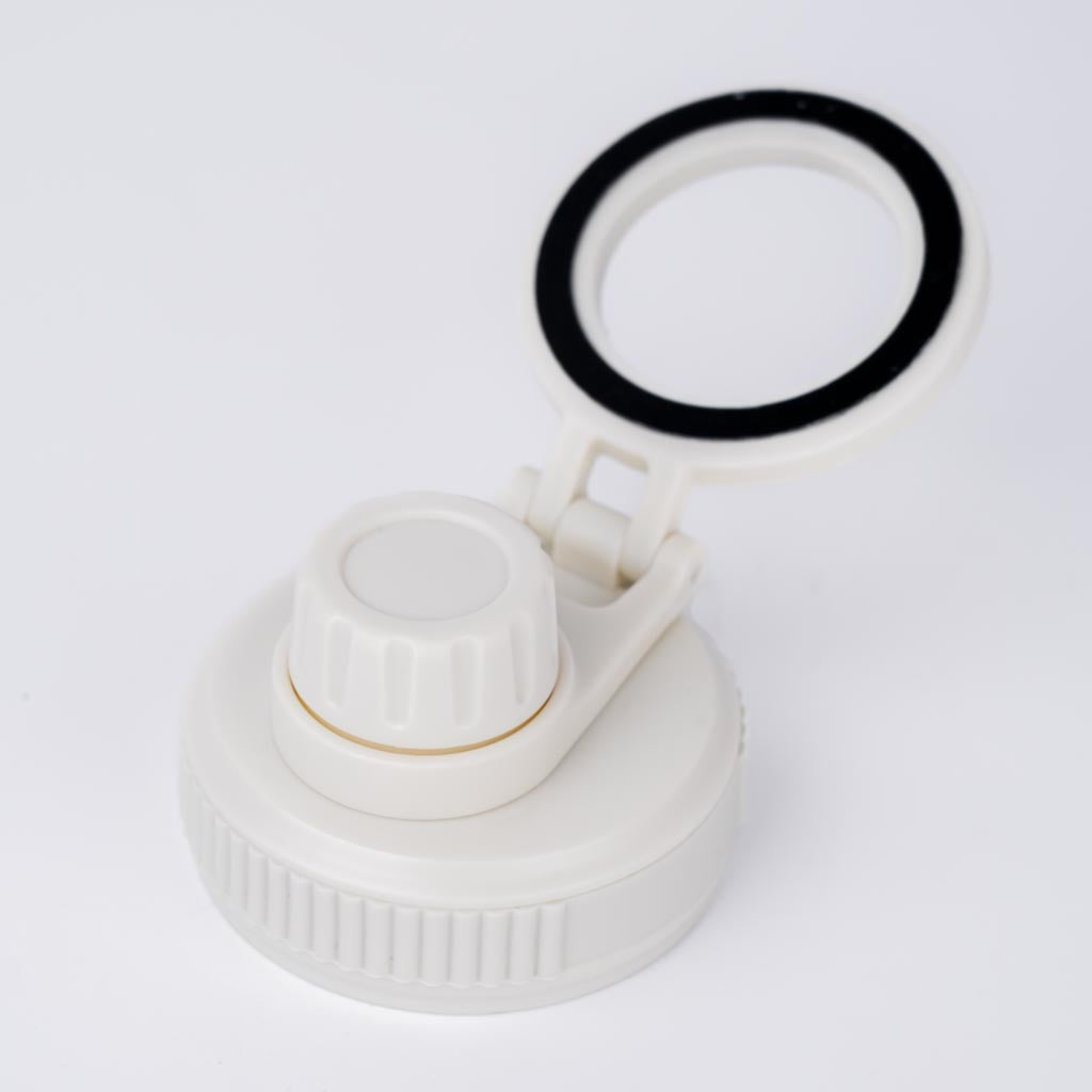 Screw Lid with Mobile Magnet - White