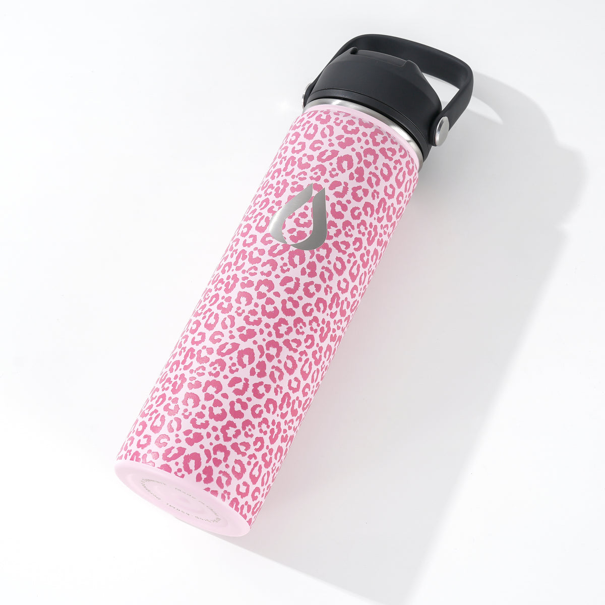Water Bottle - 650ML - Cream Leopard