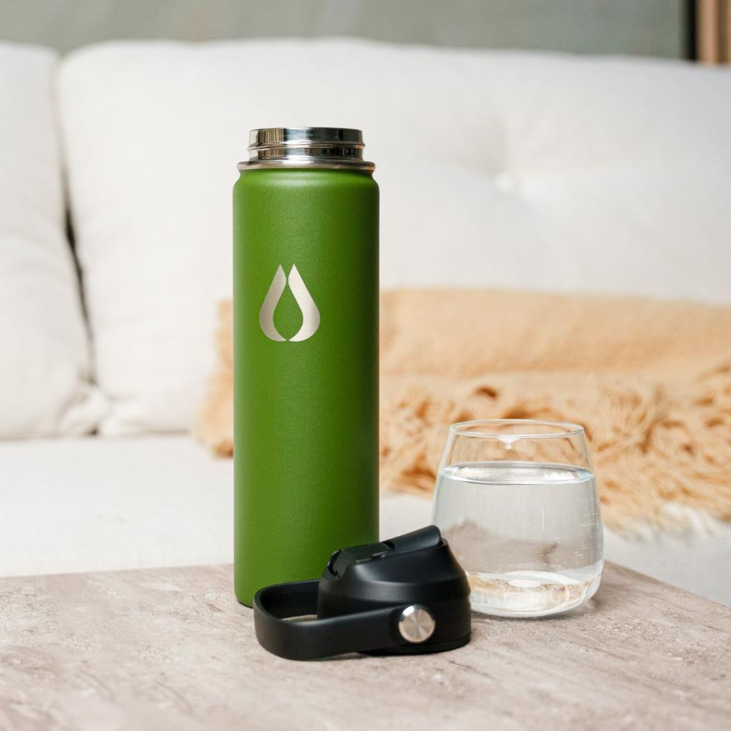 Water Bottle - 650ML - Dark Olive