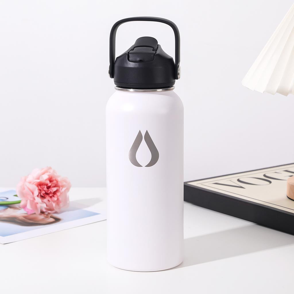 Water Bottle - 960ML - White