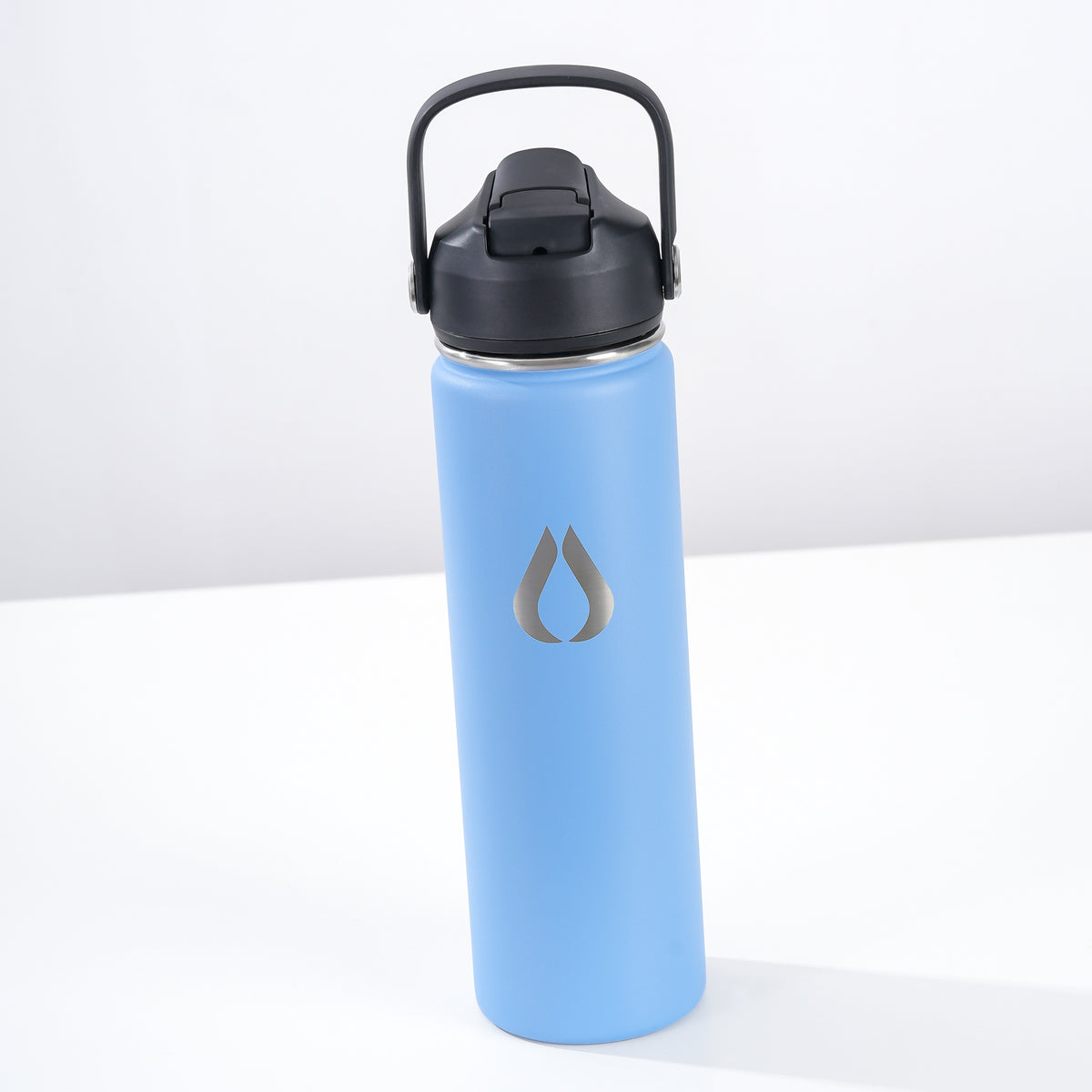 Water Bottle - 650ML - Cream Leopard