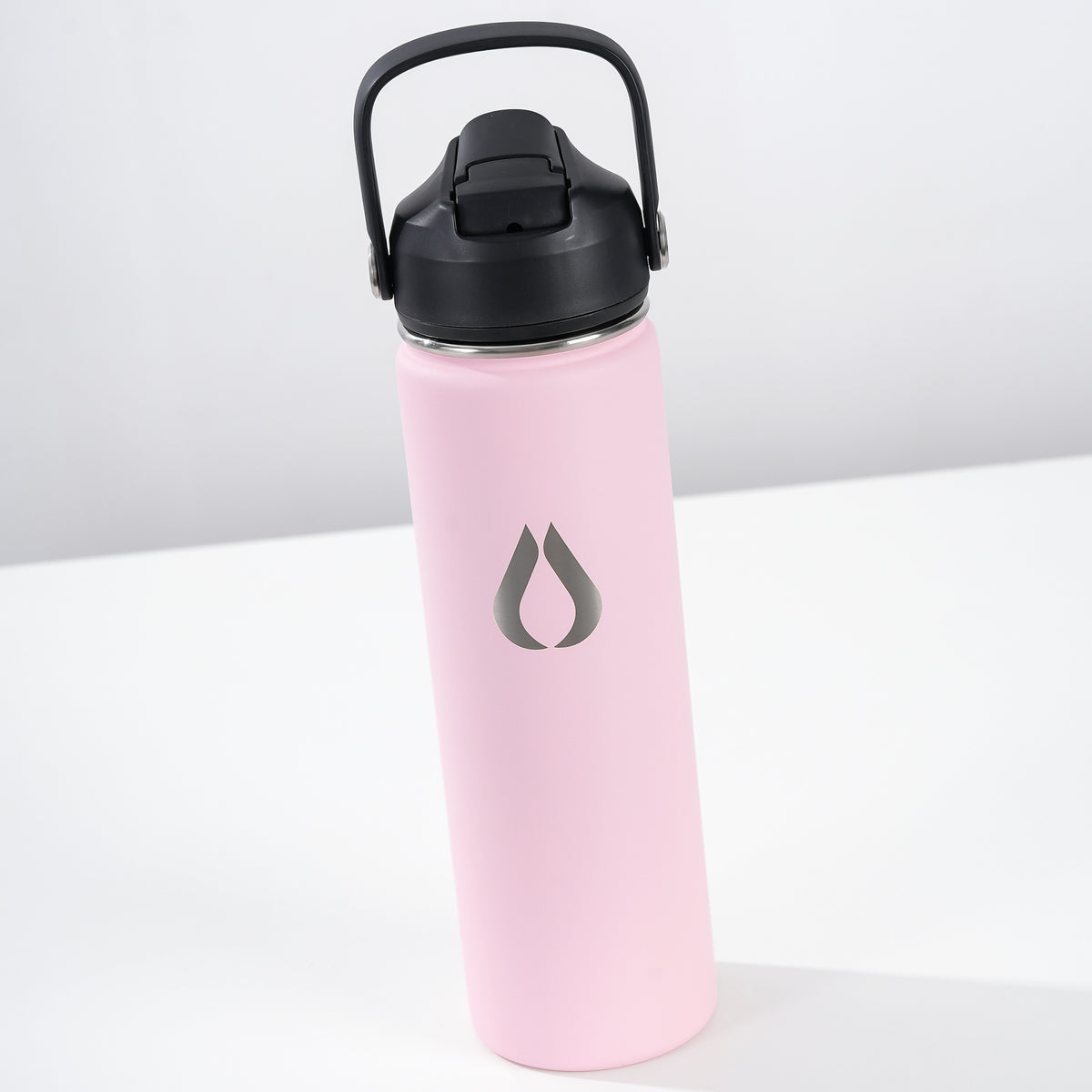 Water Bottle - 650ML - Cream Leopard
