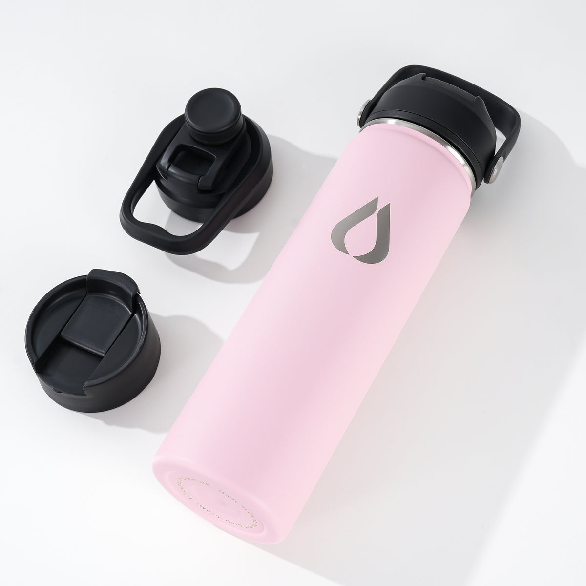 Water Bottle - 650ML - Cream Leopard