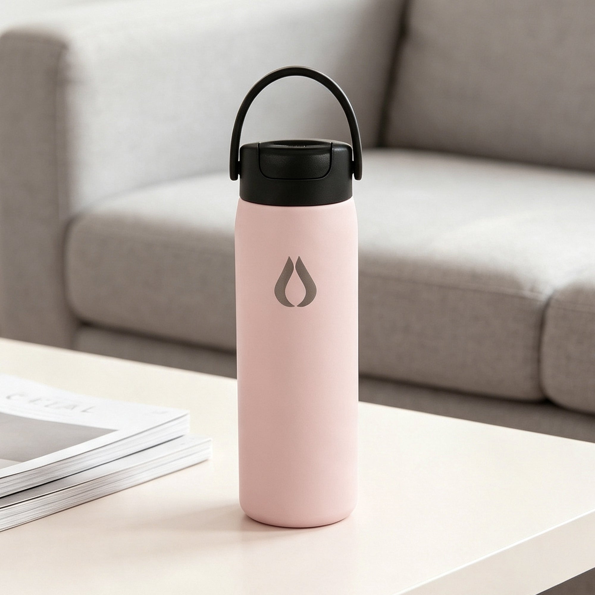 Water bottle - 2 in 1 - 710ML - Blush