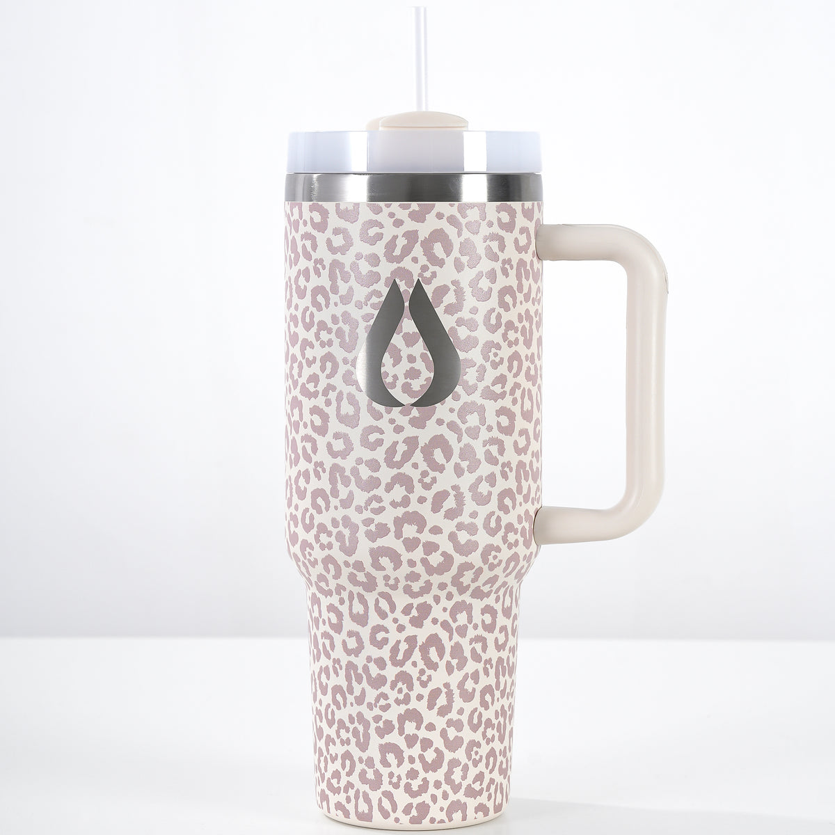 Tumbler - 1200ML - Cream Leopard