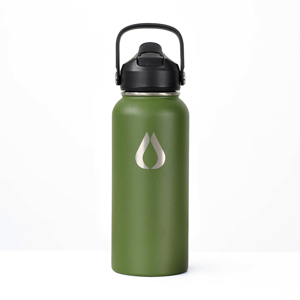 Water Bottle - 960ML - Dark Olive