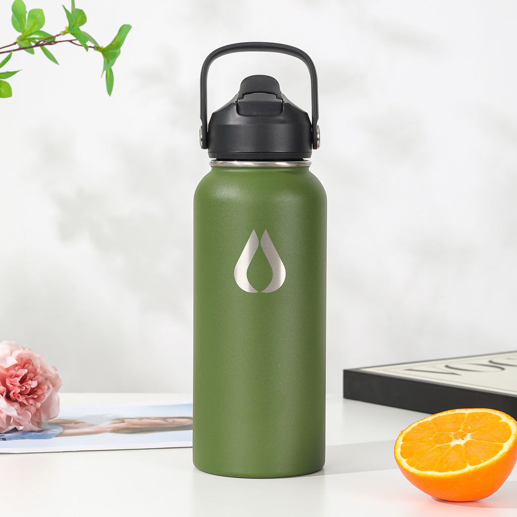 Water Bottle - 960ML - Dark Olive