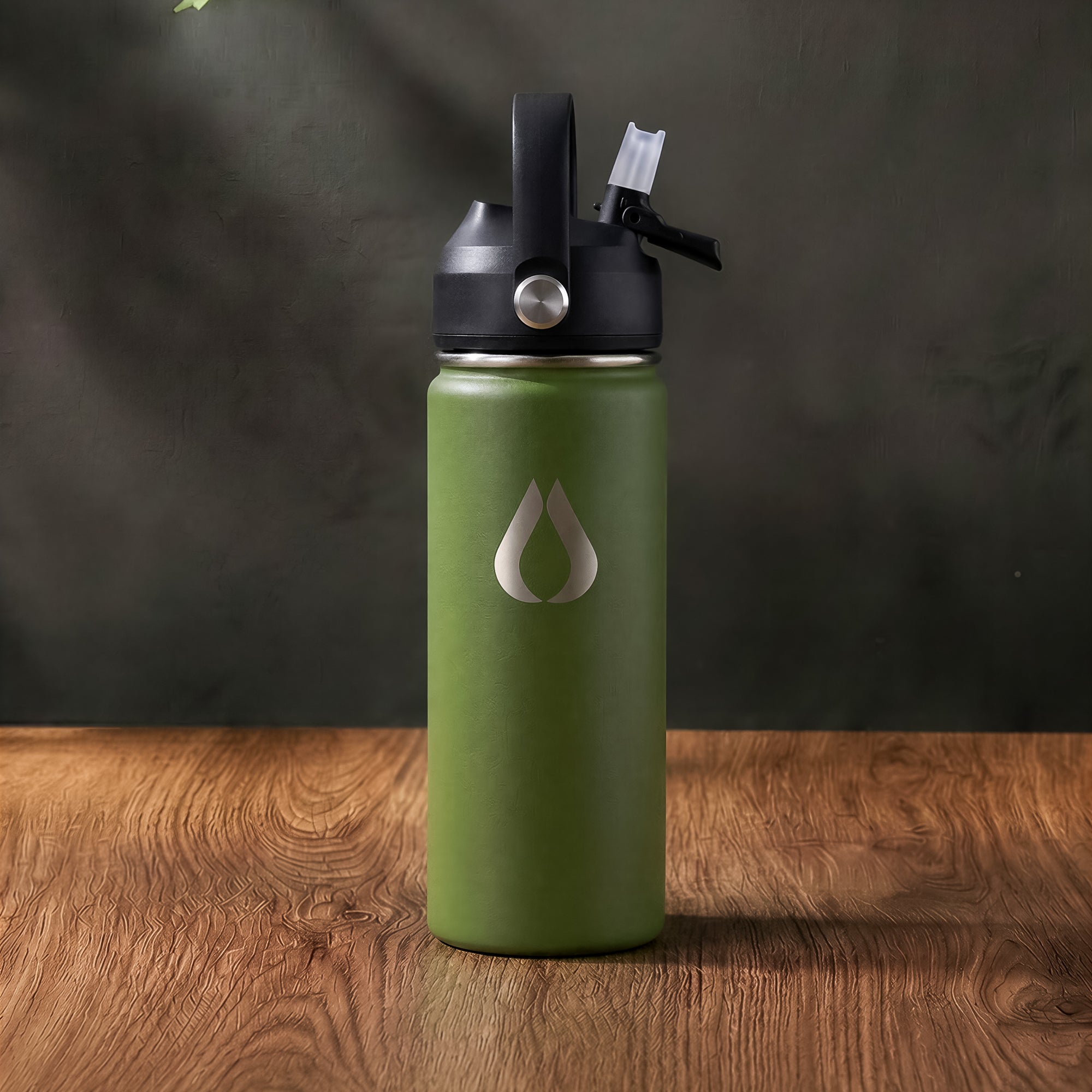 Water Bottle - 500ML - Dark Olive
