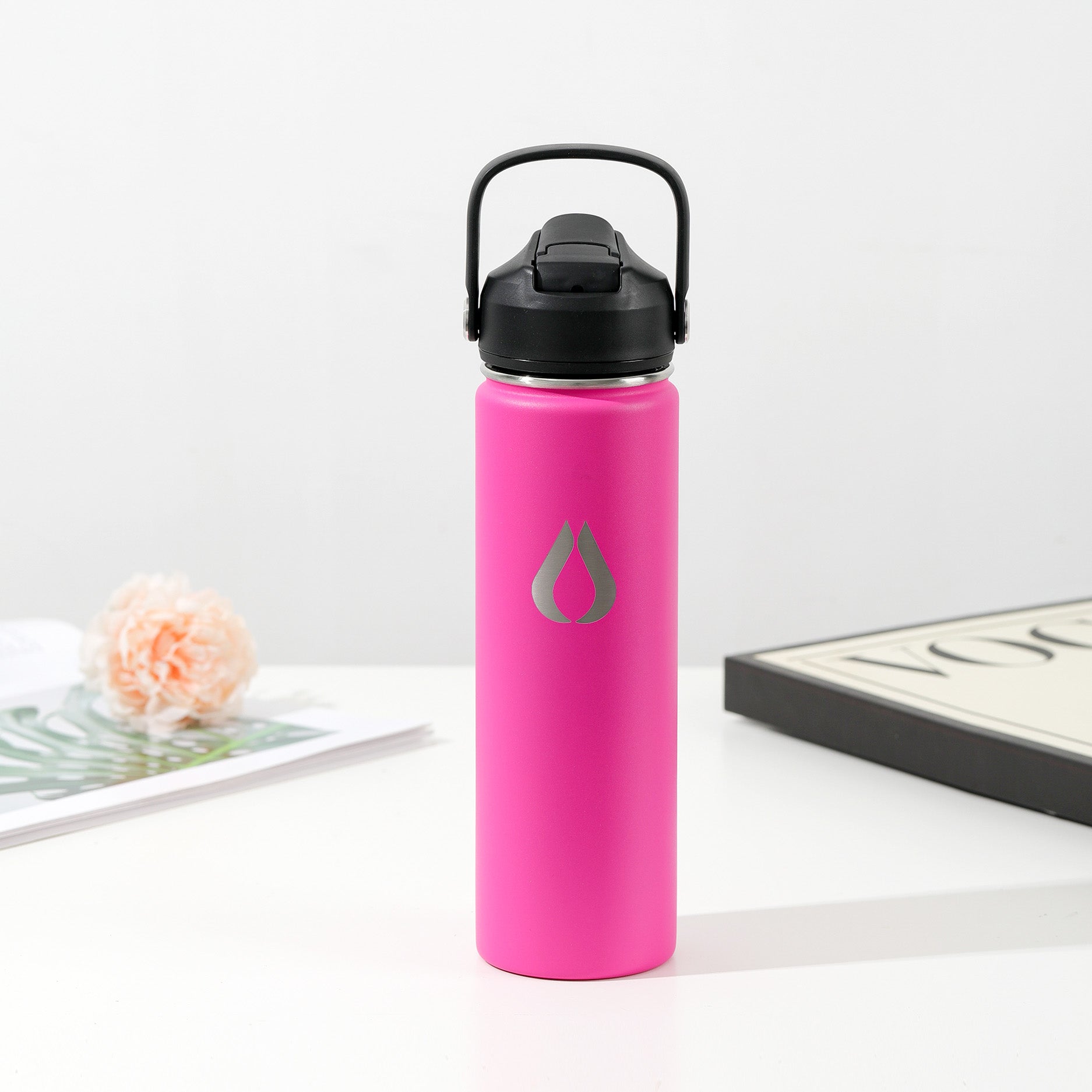 Water Bottle - 650ML - Hot Pink