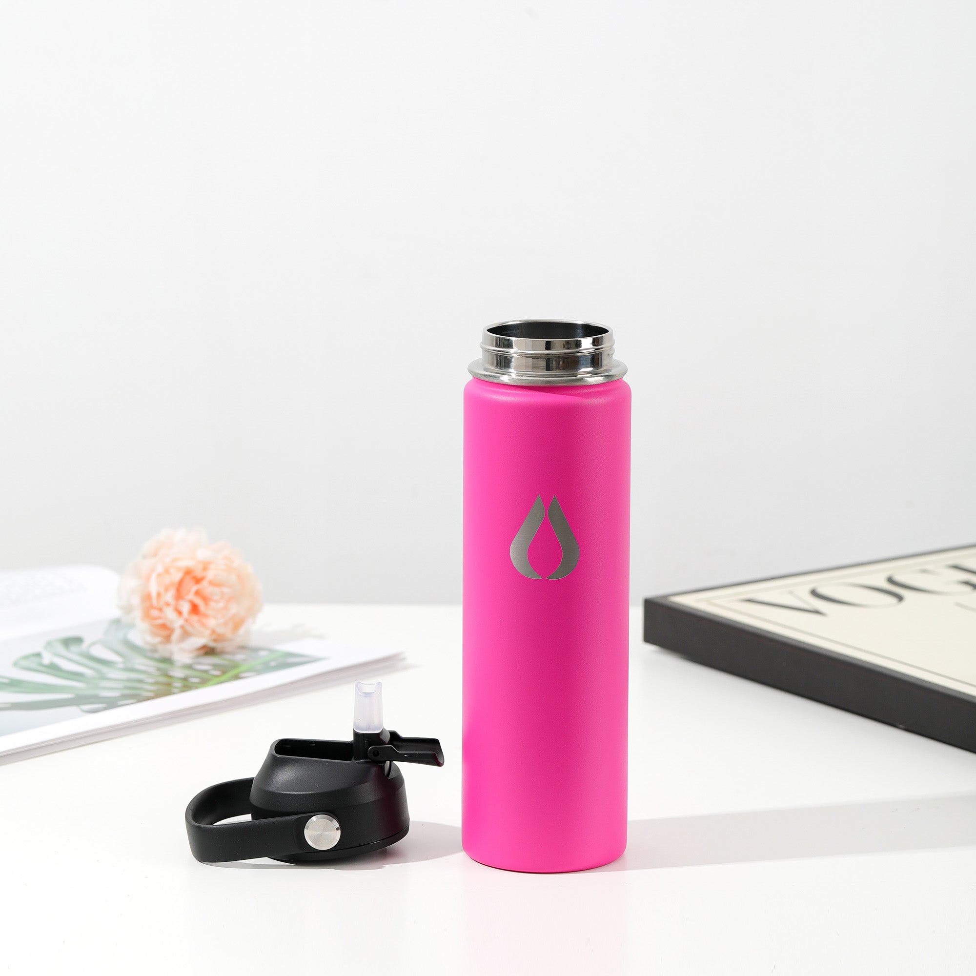Water Bottle - 650ML - Hot Pink