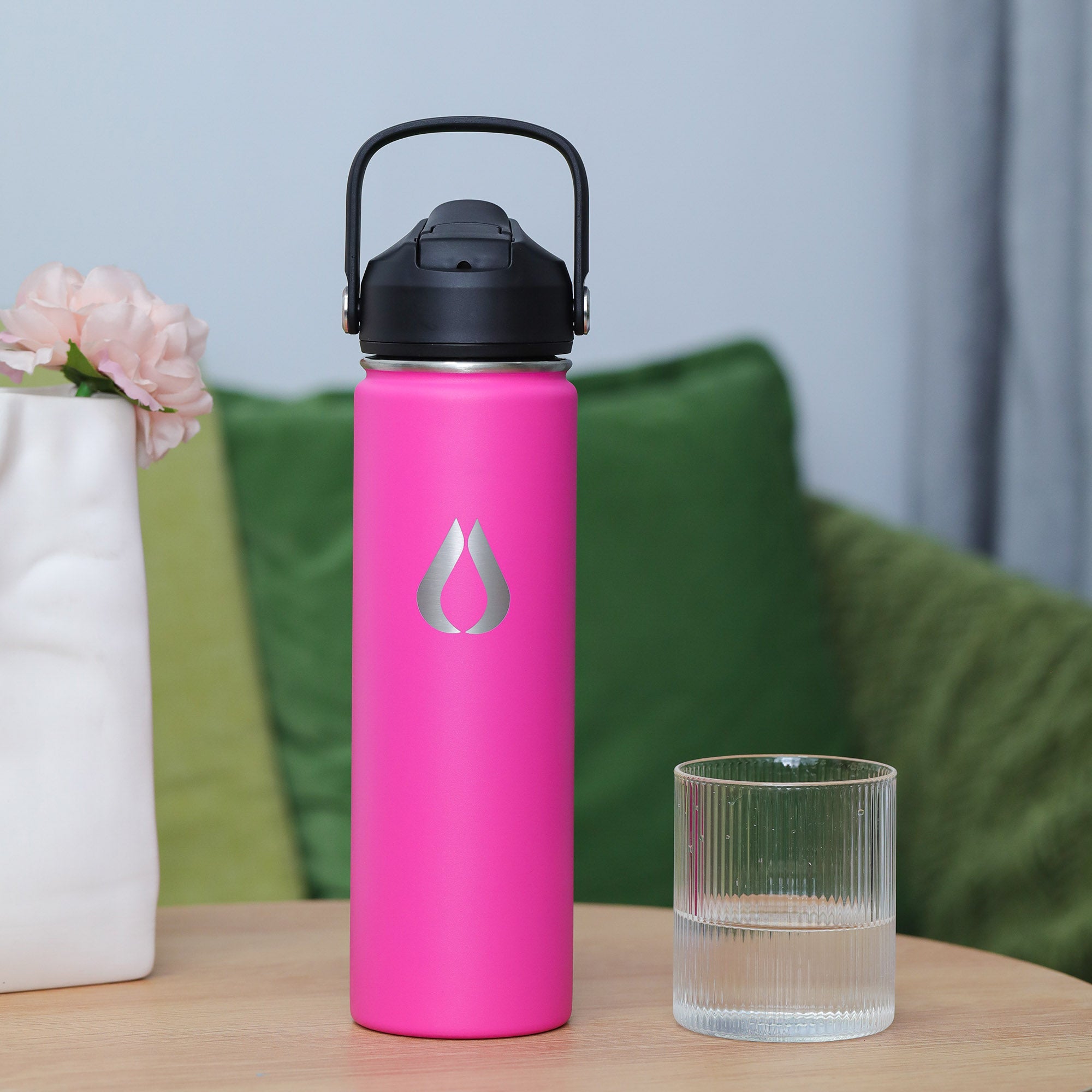 Water Bottle - 650ML - Hot Pink
