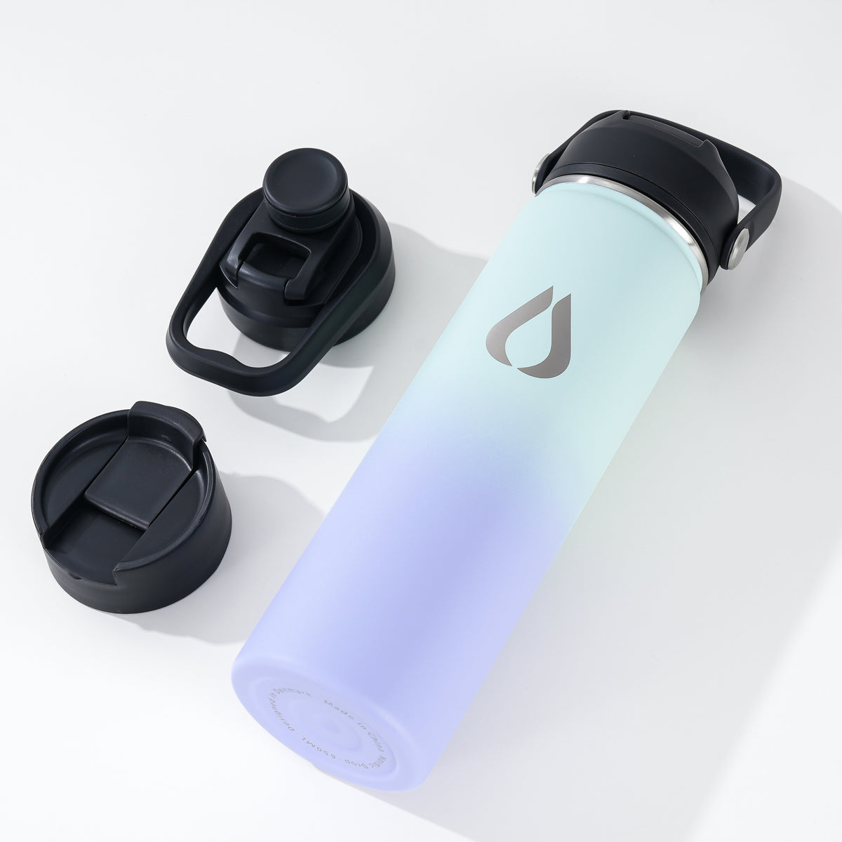 Water Bottle - 650ML - Cream Leopard
